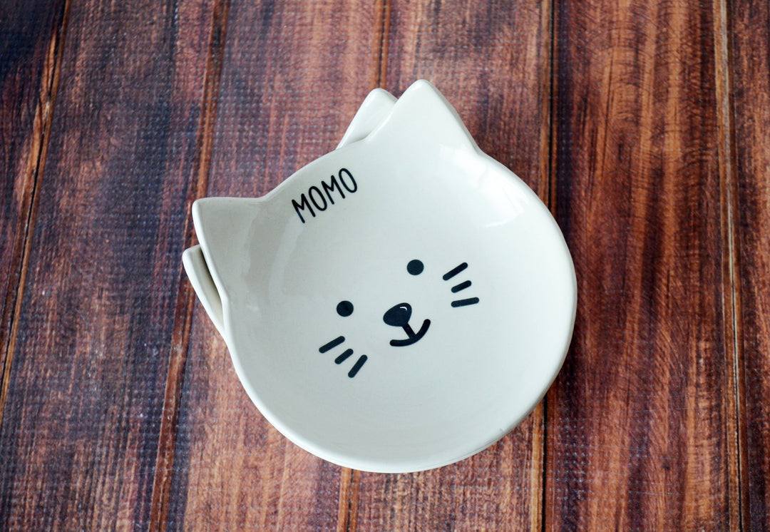 Personalized Cat Bowl(s), Ceramic Pet Dish