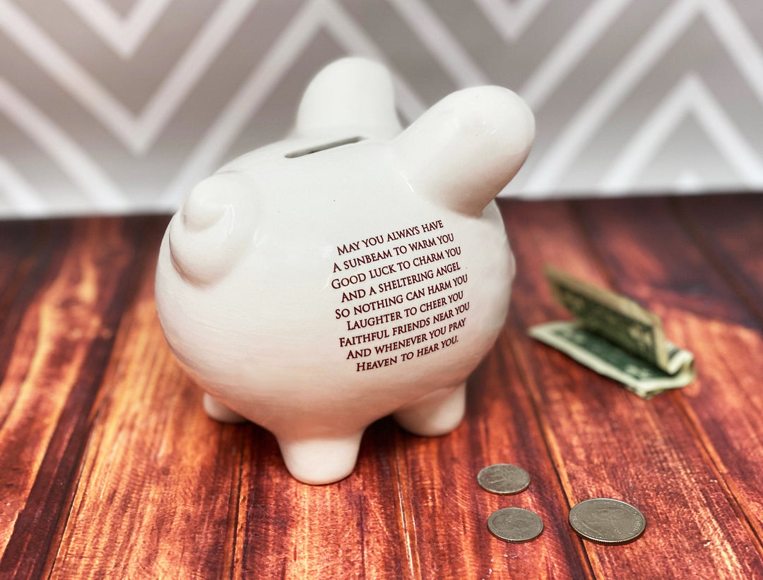 Piggy Bank for Boys and Girls, Baptism Gift, Baby Gift, First Communion Gift, Personalized Bank, Great Gift for a Child