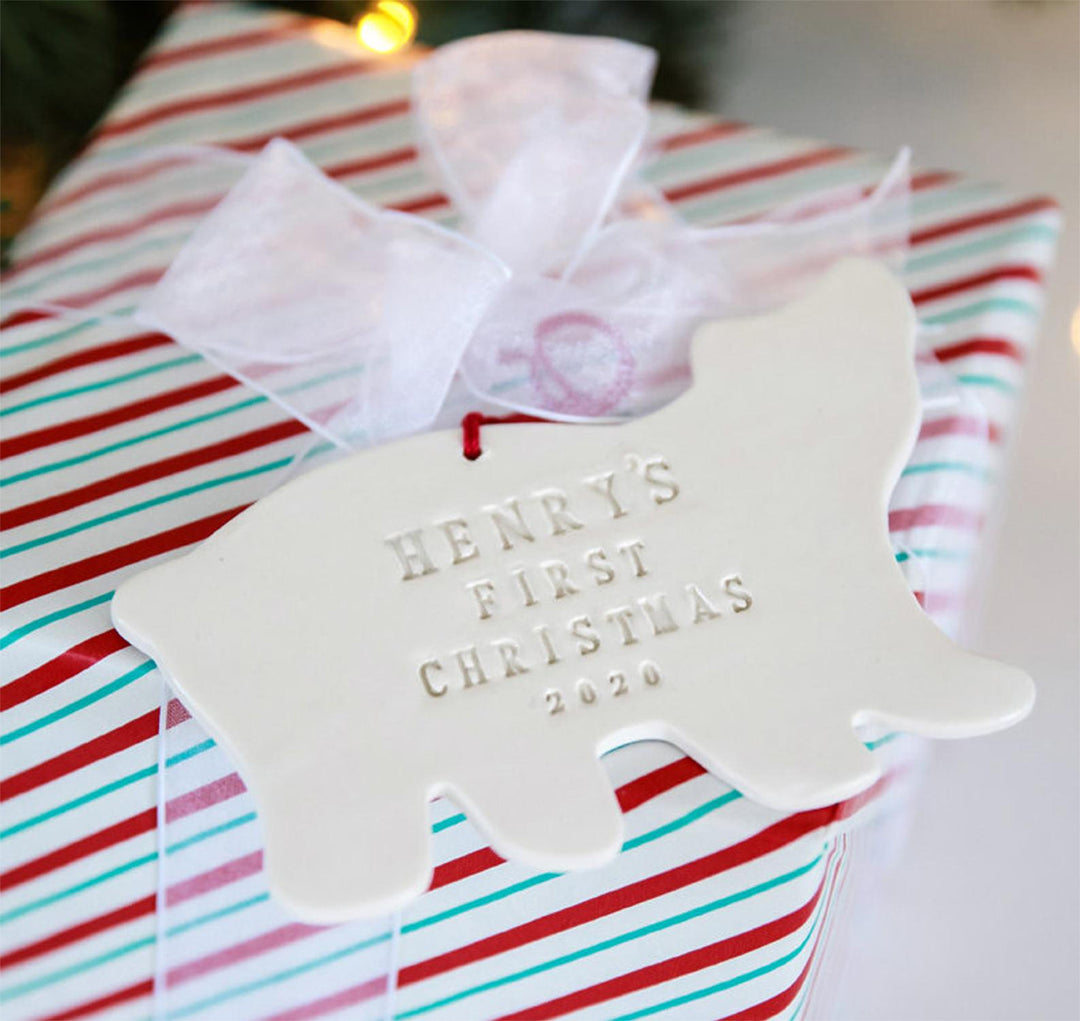 Polar Bear - Personalized Baby's First Christmas Ornament 2024