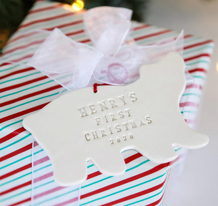 Polar Bear - Personalized Baby's First Christmas Ornament 2024