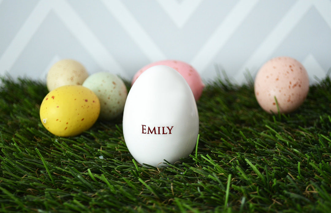 Pregnancy Egg Announcement, Pregnancy Announcement for Grandparents, Personalized Ceramic Easter Egg, Unique Easter Gift Idea