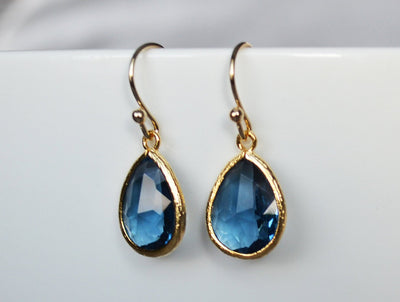 Sapphire earrings, September Birthstone Gift, September Birthstone earrings, Bridesmaid earrings, Sapphire Birthday Gift for Her