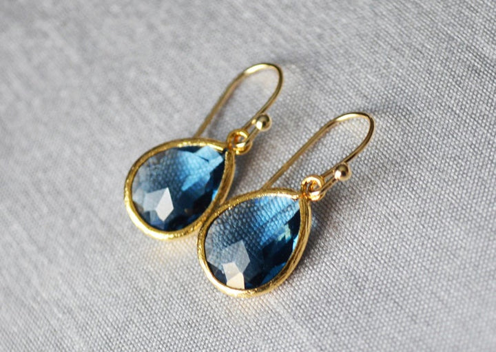 Sapphire earrings, September Birthstone Gift, September Birthstone earrings, Bridesmaid earrings, Sapphire Birthday Gift for Her