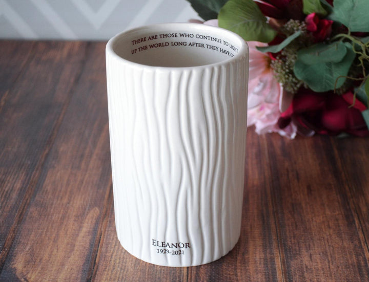 Sympathy Gift, Sympathy Candle, Tall Sympathy Votive, Sympathy Vase, There are those who continue to light up the world long after they...