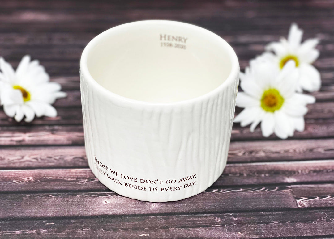 Sympathy Gift, Sympathy Candle, Sympathy Votive or Sympathy Vase - Those We Love Don’t Go Away, They Walk Beside Us Every Day