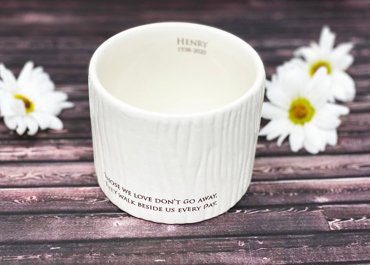 Sympathy Gift, Sympathy Candle, Sympathy Votive or Sympathy Vase - Those We Love Don’t Go Away, They Walk Beside Us Every Day
