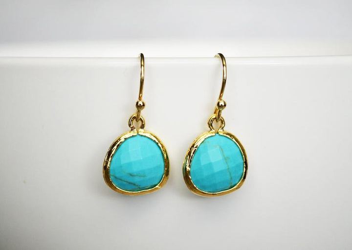 Turquoise earrings, December Birthstone Gift, December Birthstone earrings, Turquoise Jewelry Set