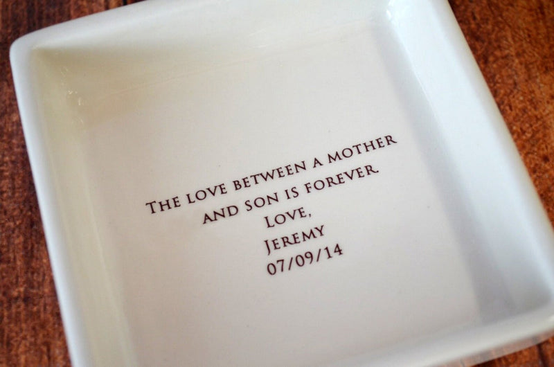 Unique Mother of the Groom Gift - Square Keepsake Box - Today a Groom, Tomorrow a Husband, Forever Your Son