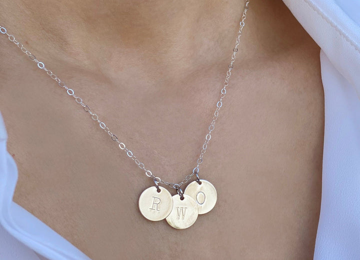 Valentine's Day Necklace, Initial Necklace, Family Necklace, Letter Necklace, Mom Gift, Wife Gift, Girlfriend Gift, Birthstone Necklace