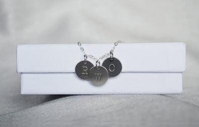 Valentine's Day Necklace, Initial Necklace, Family Necklace, Letter Necklace, Mom Gift, Wife Gift, Girlfriend Gift, Birthstone Necklace