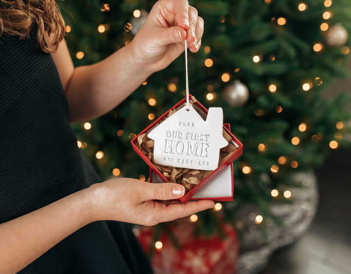 Personalized Christmas Ornament - Our New or Our First Home 2025