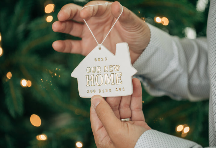 Personalized Christmas Ornament - Our New or Our First Home 2025
