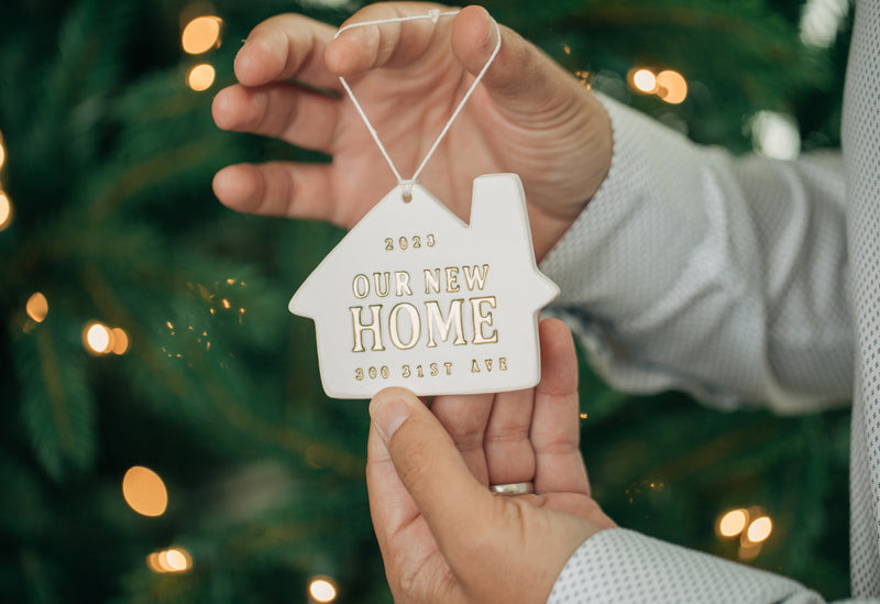 Personalized Christmas Ornament - Our New or Our First Home 2024