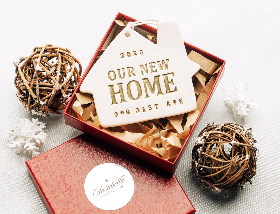 Personalized Christmas Ornament - Our New or Our First Home 2025