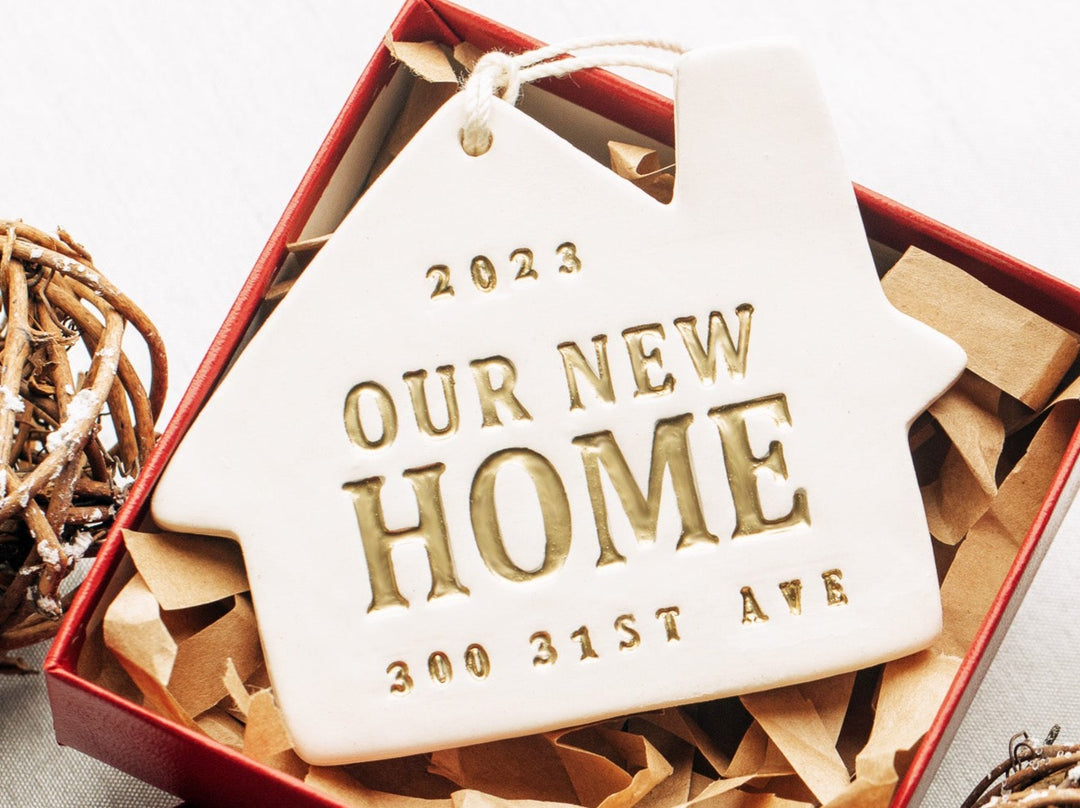Personalized Christmas Ornament - Our New or Our First Home 2025