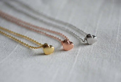 Heart Necklace - In Gold, Silver, or Rose Gold