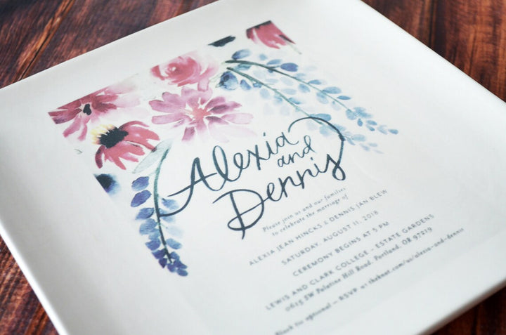 Personalized Plate with Family Recipe - 8.25"x8.25"