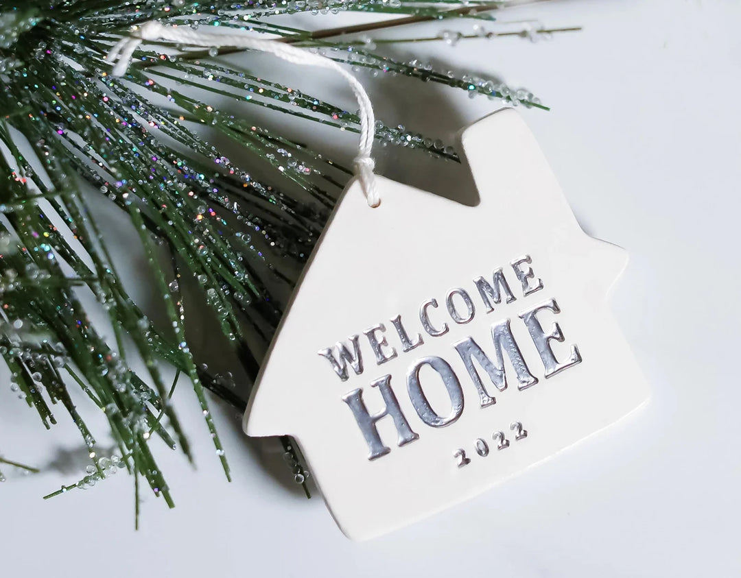 Welcome Home Christmas Ornament - "Welcome Home" + Year - READY TO SHIP
