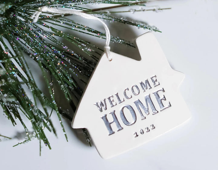 Welcome Home Christmas Ornament - "Welcome Home" + Year - READY TO SHIP