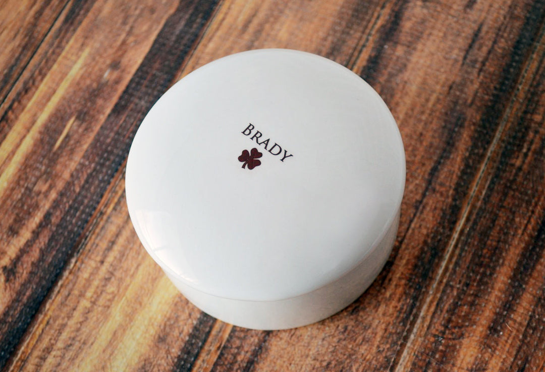 Personalized Keepsake Box with Irish Blessing - Round