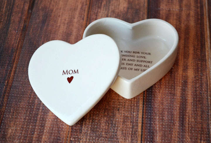MOM Heart Keepsake Box - Mom Gift - READY TO SHIP