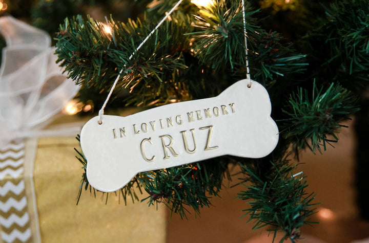 Pet "In Loving Memory" Ornament - Personalized with Name - Gift Packaged