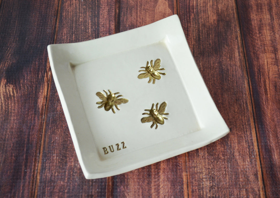 Friend Gift, Best Friend Gift, Coworker Gift, Friend Gift Idea, Bee Lover Gift, Bee Gift, Unique Gift - Square Tray