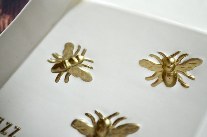 Friend Gift, Best Friend Gift, Coworker Gift, Friend Gift Idea, Bee Lover Gift, Bee Gift, Unique Gift - Square Tray