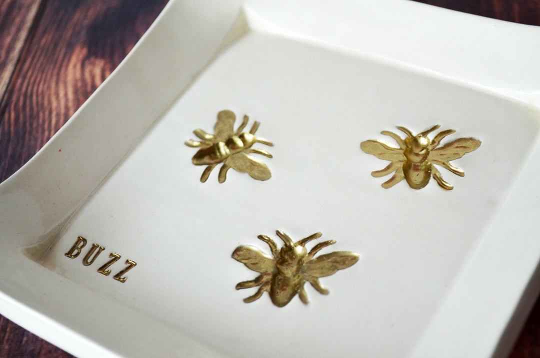 Friend Gift, Best Friend Gift, Coworker Gift, Friend Gift Idea, Bee Lover Gift, Bee Gift, Unique Gift - Square Tray