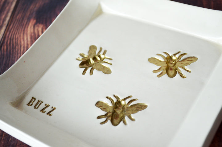 Friend Gift, Best Friend Gift, Coworker Gift, Friend Gift Idea, Bee Lover Gift, Bee Gift, Unique Gift - Square Tray