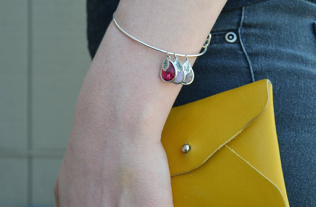 Birthstone Bracelet, Family Tree Bracelet, Grandmother Bracelet, Bridesmaid Bracelet, Mom Birthstone Bracelet, Mom Gift, Grandma Gift