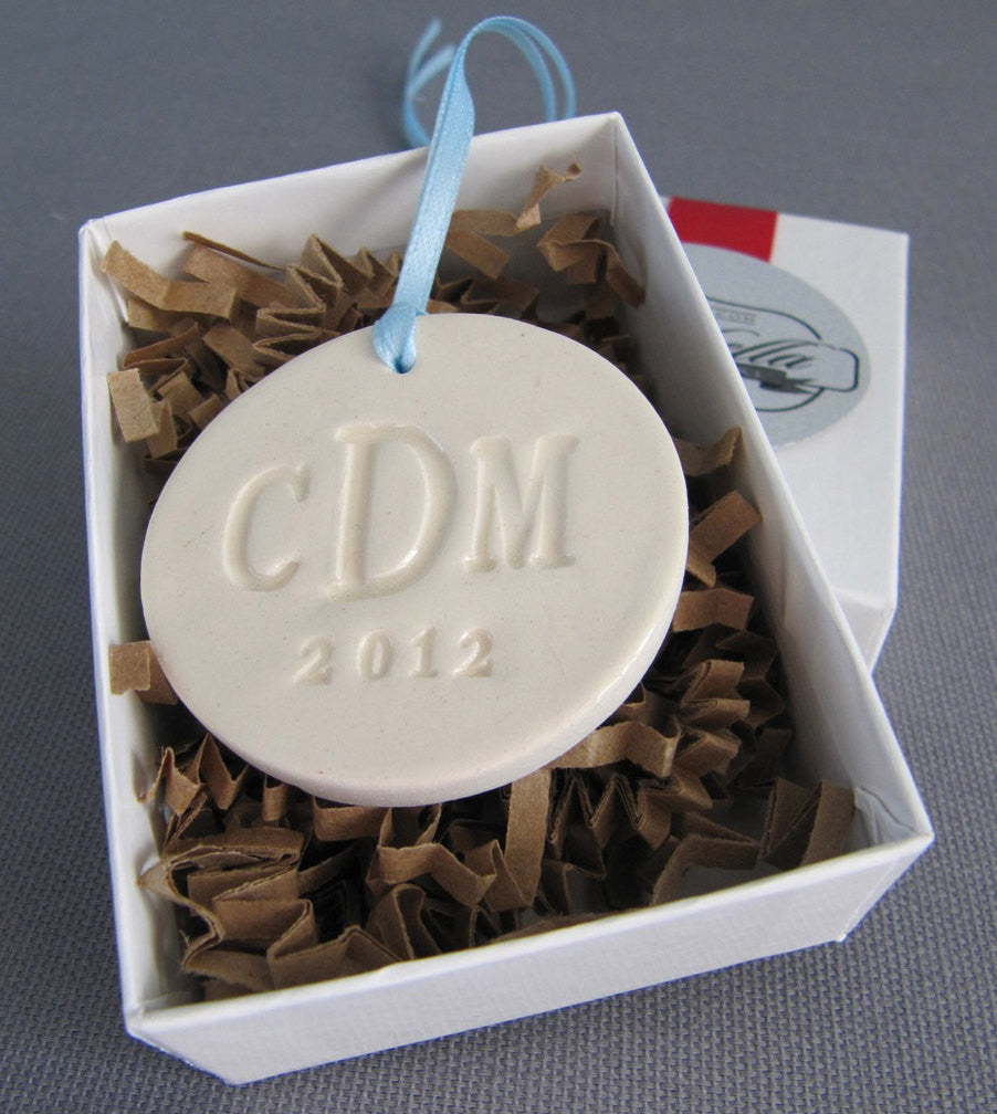 Large Round Personalized Wedding Bouquet Charm