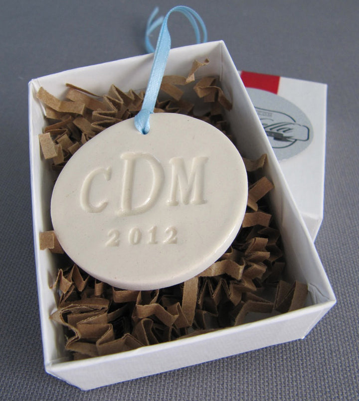 Large Round Personalized Wedding Bouquet Charm