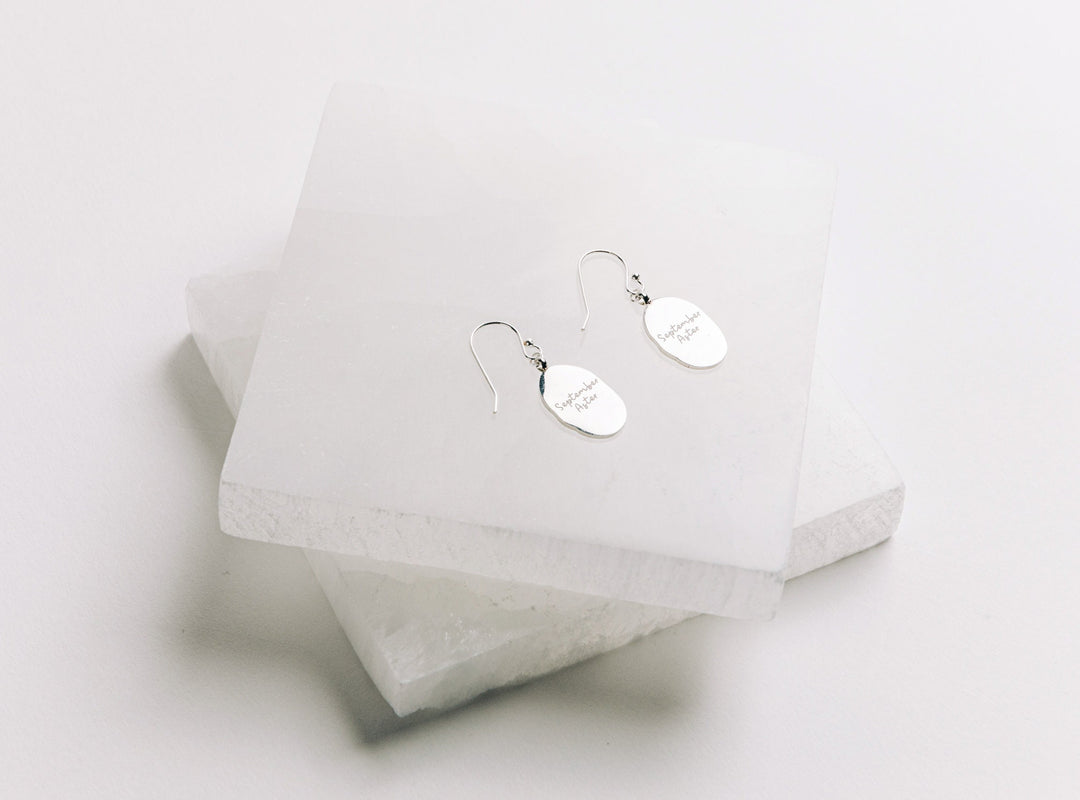 Birth Flower Earrings, Birth Month Birthstone Earrings