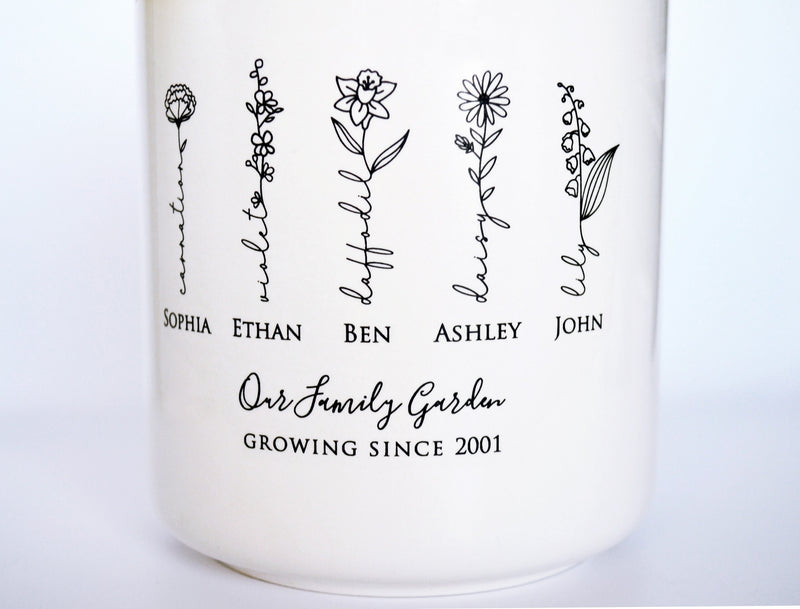 Garden of Love Flower Pot, Our Family Garden Planter - Large
