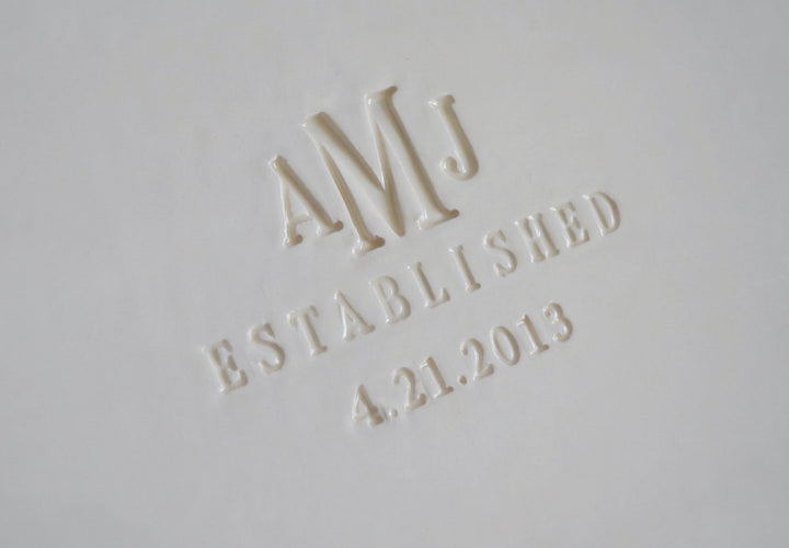 Large Rectangular Wedding Signature Guestbook Platter or Wedding Gift