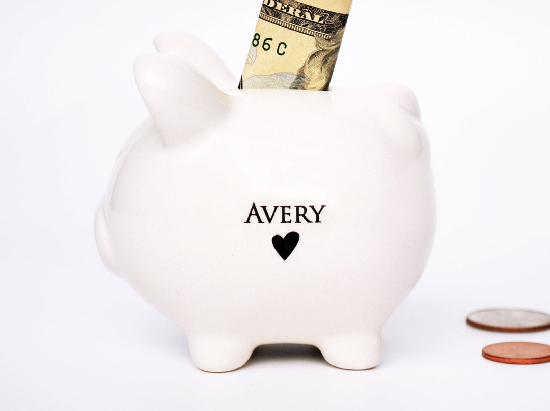 Small Piggy Bank for Boys and Girls, Personalized Bank, Great Gift for a Child