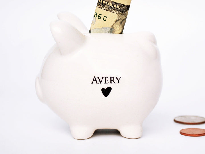 Small Piggy Bank for Boys and Girls, Personalized Bank, Great Gift for a Child