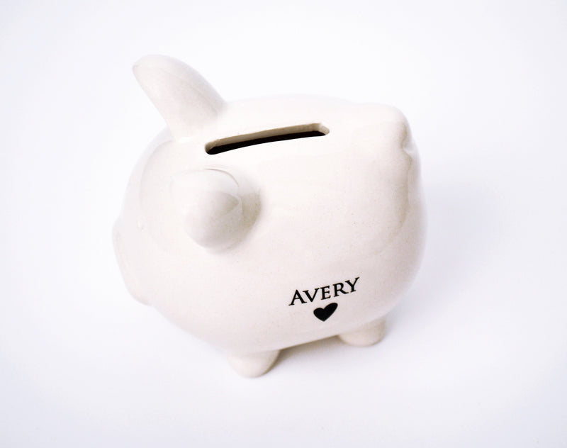 Small Piggy Bank for Boys and Girls, Personalized Bank, Great Gift for a Child