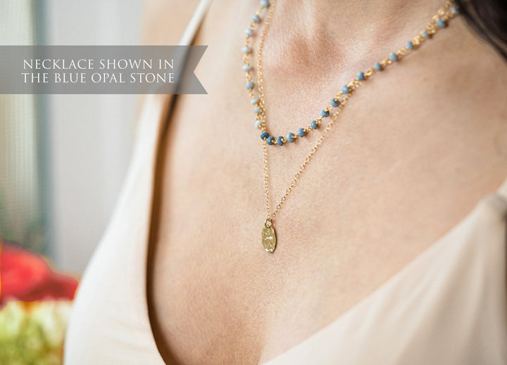 Dainty Rainbow Moonstone Beaded Choker, Necklace, or Bracelet