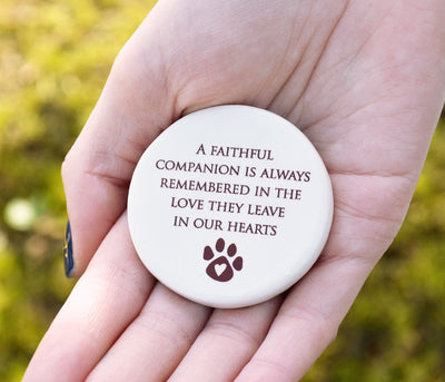Dog Sympathy Gift - READY TO SHIP - A Faithful Companion is Always Remembered in the Love They Leave in Our Hearts
