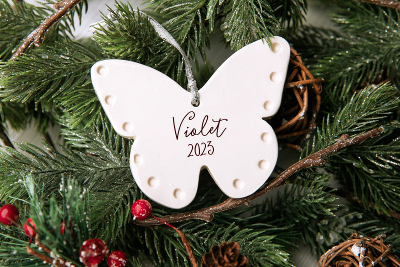 Butterfly Ornament, Personalized Ornament 2024