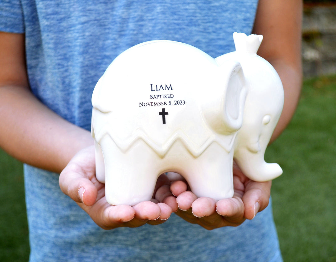 Personalized Elephant Bank - Custom Bank with Name