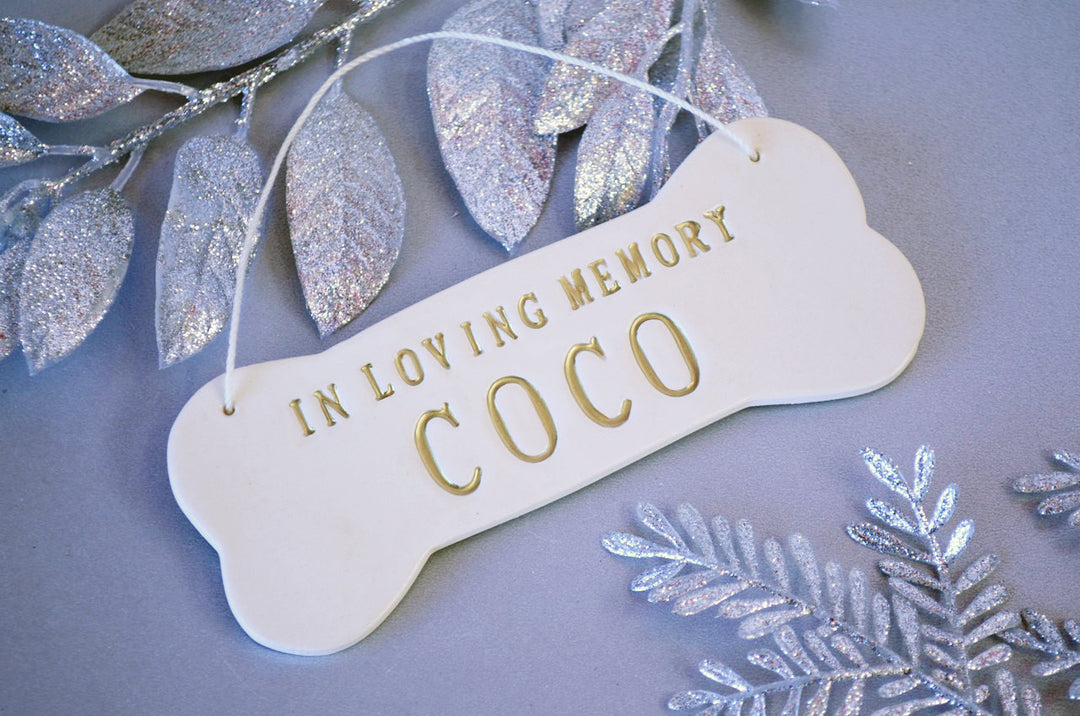 Pet "In Loving Memory" Ornament - Personalized with Name - Gift Packaged