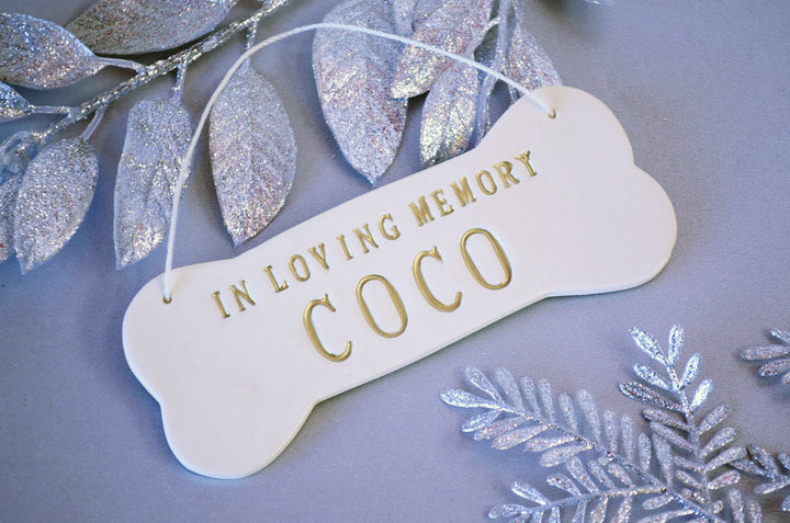 Pet "In Loving Memory" Ornament - Personalized with Name - Gift Packaged