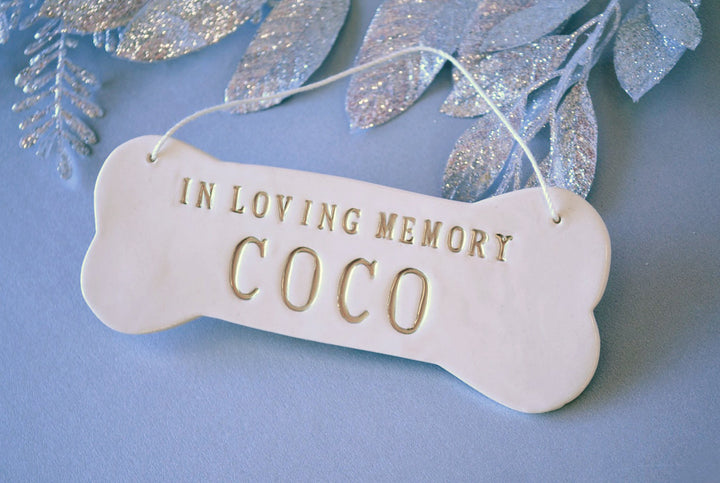 Pet "In Loving Memory" Ornament - Personalized with Name - Gift Packaged