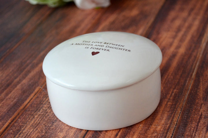 Unique Mother of the Bride Gift - Keepsake Box - The Love Between a Mother and Daughter is Forever