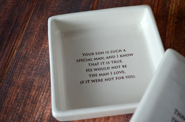 Square Ceramic Keepsake Box, Thank You...Man of My Dreams