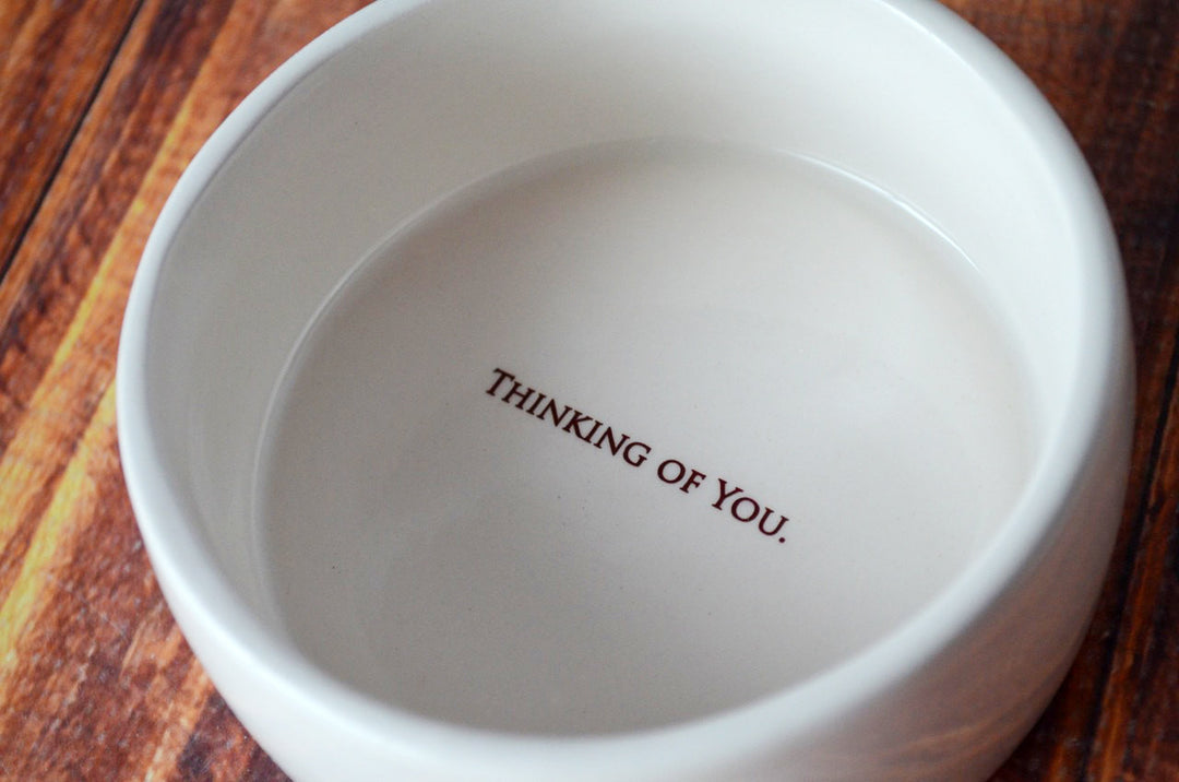 Sympathy Gift - READY TO SHIP  - In memory of a life so beautifully lived, a heart so deeply loved - Round Ceramic Keepsake Box