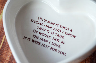 Mother-in-law Mother's Day Gift - ADD CUSTOM TEXT - Heart Box - Thank You for Raising the Man of My Dreams - Keepsake Box
